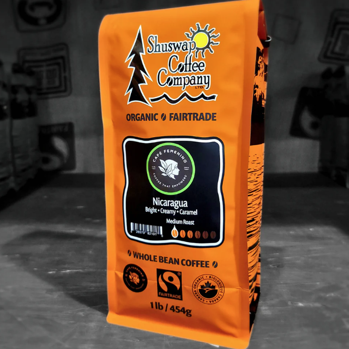 1 LB Nicaragua Medium Whole Bean Coffee