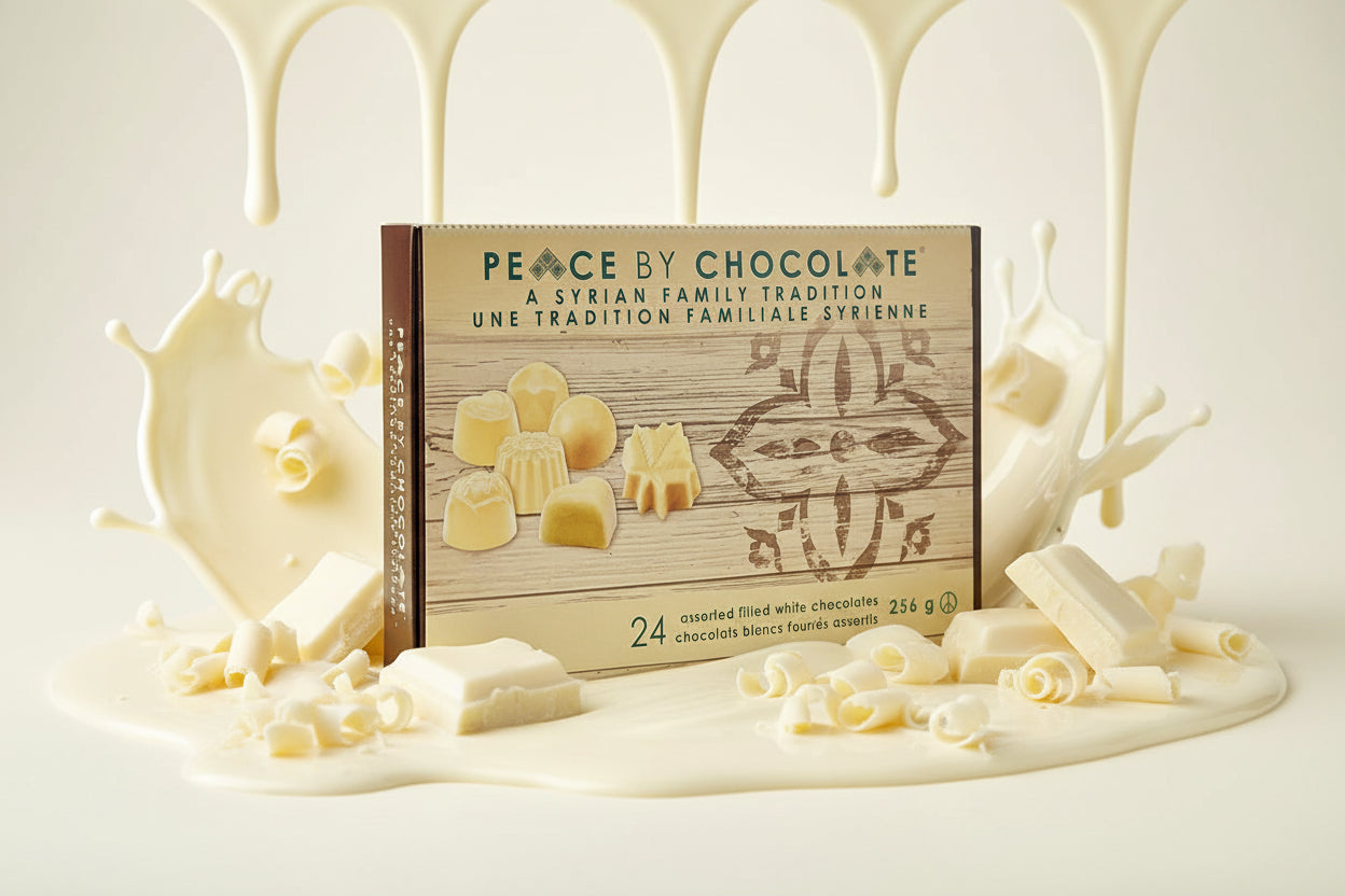 Peace by Chocolate White Chocolate 24 in box