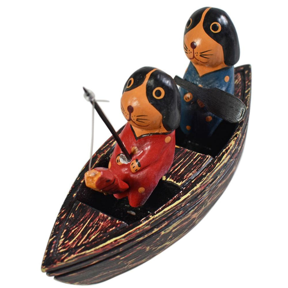 2 Dogs in A Boat