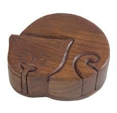 Puzzle Box Sleeping Kitty