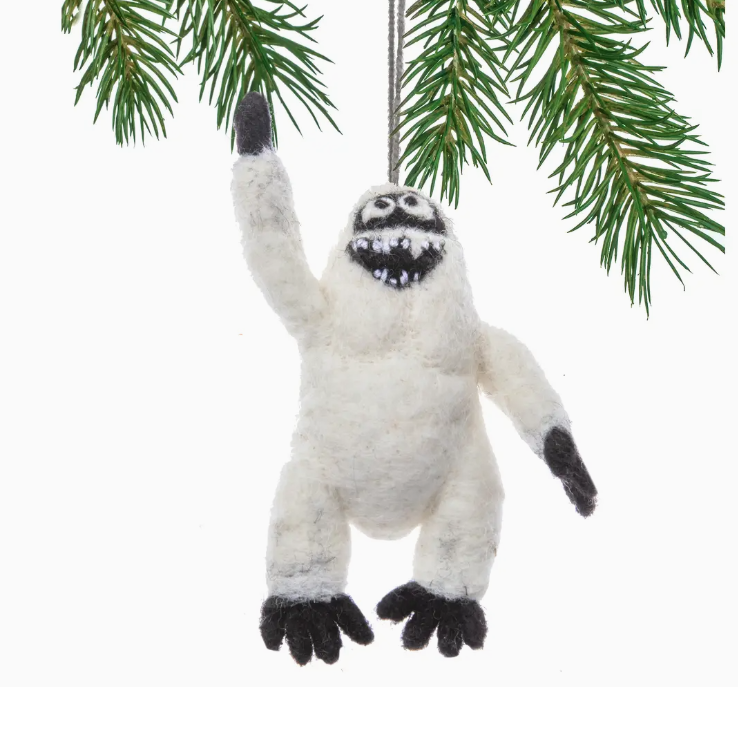 Abominable Snowman Ornament