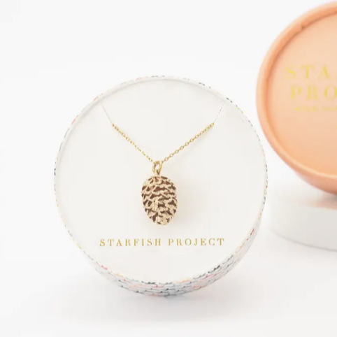 Abundant Hope Pinecone Necklace