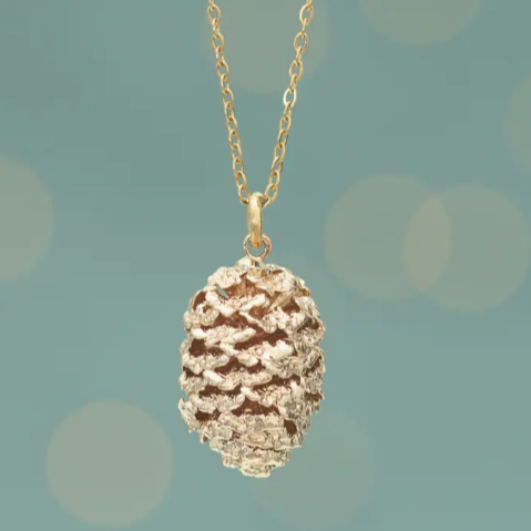 Abundant Hope Pinecone Necklace