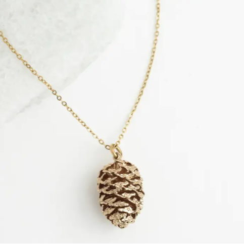 Abundant Hope Pinecone Necklace