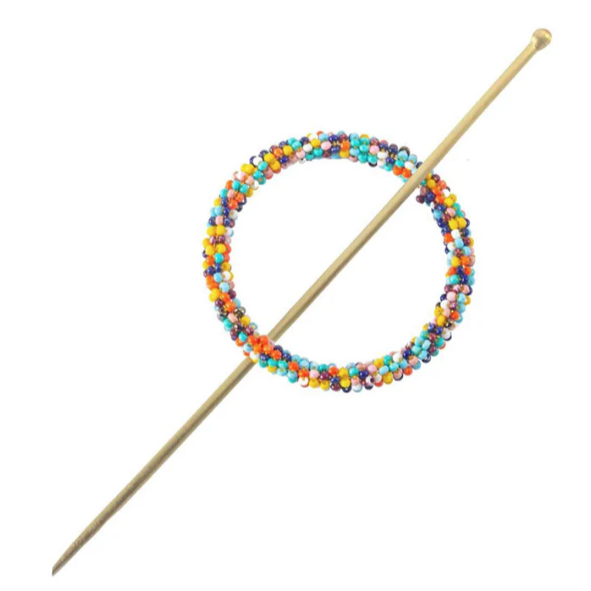 Adiya Multicolor Beaded Hair Slide