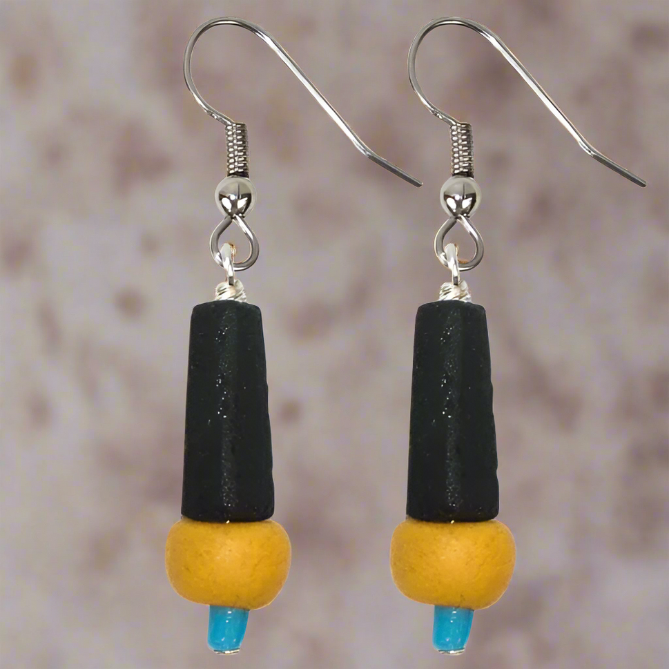 SALE Afrobeats Earrings Mustard