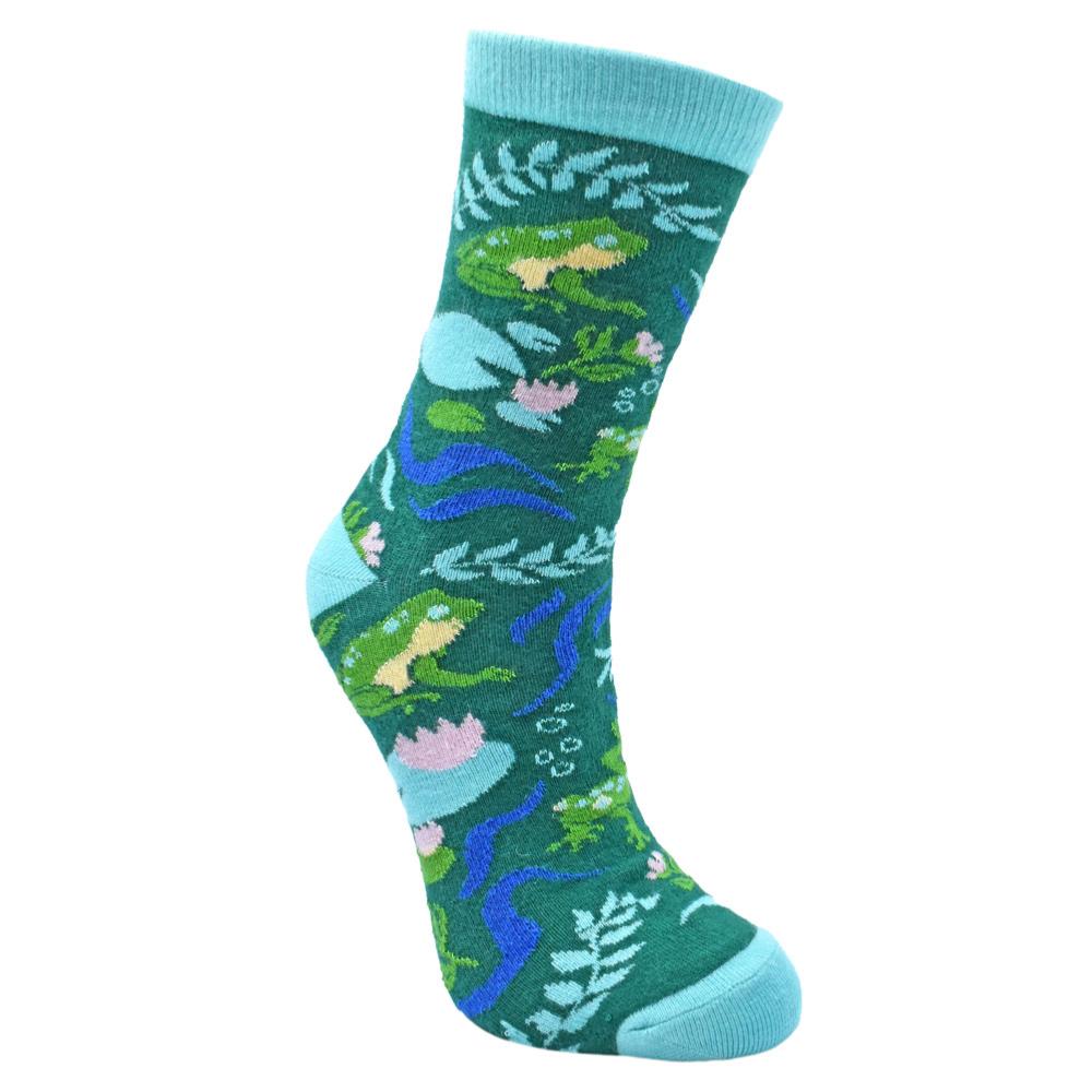 Bamboo Socks Frogs in Pond