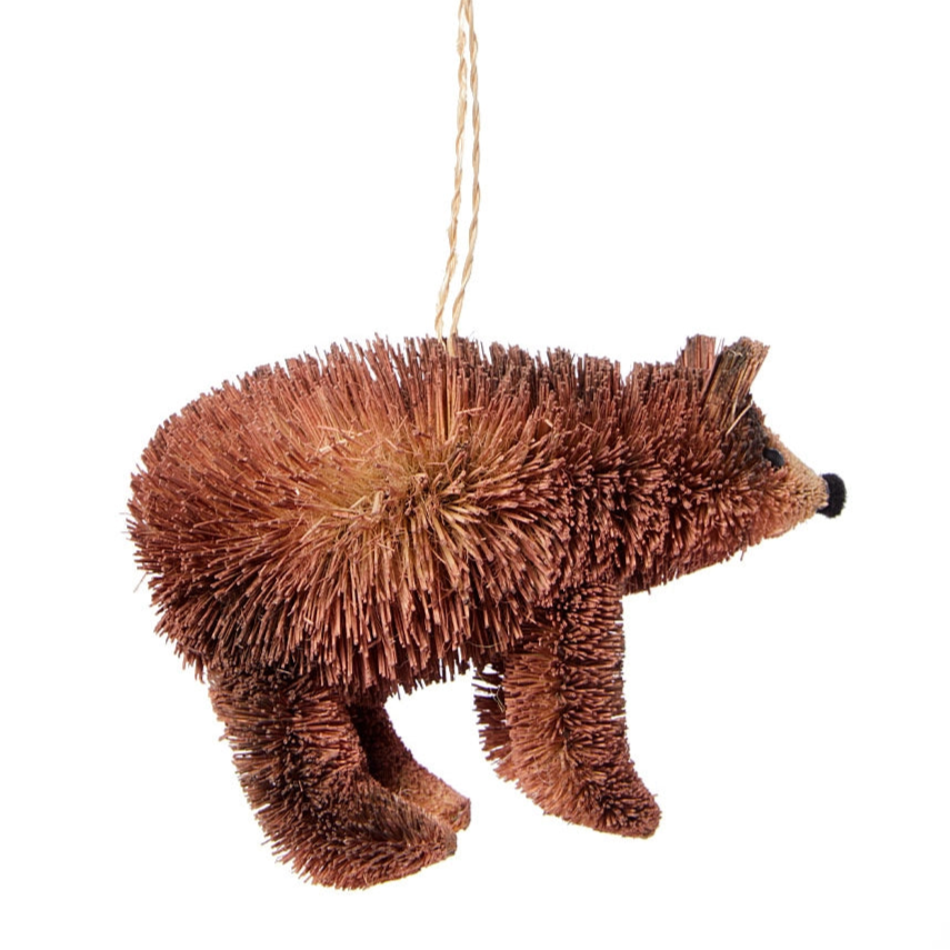Bottle Brush Bear Ornament