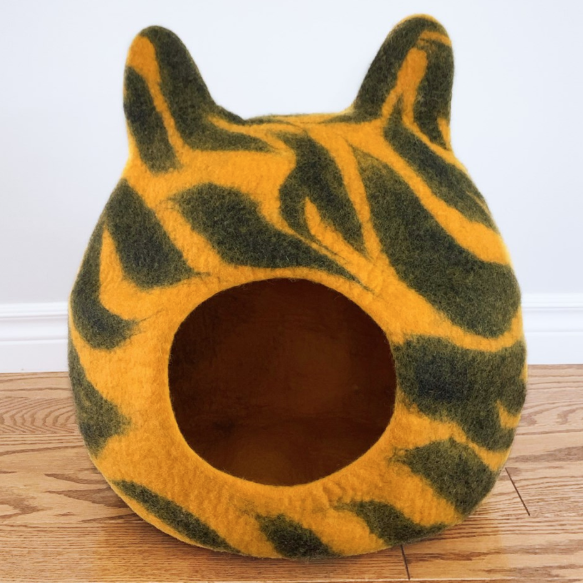 Tiger Felt Cat Cave