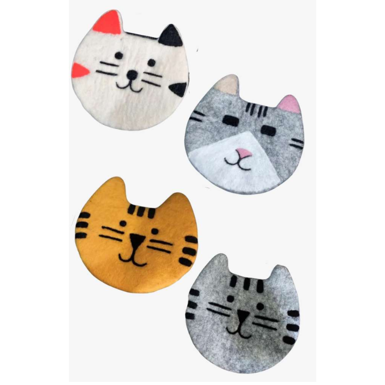 Felt Cat Trivet Assorted