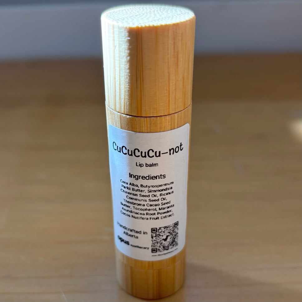Opus Lip Balms Bamboo Cointainer