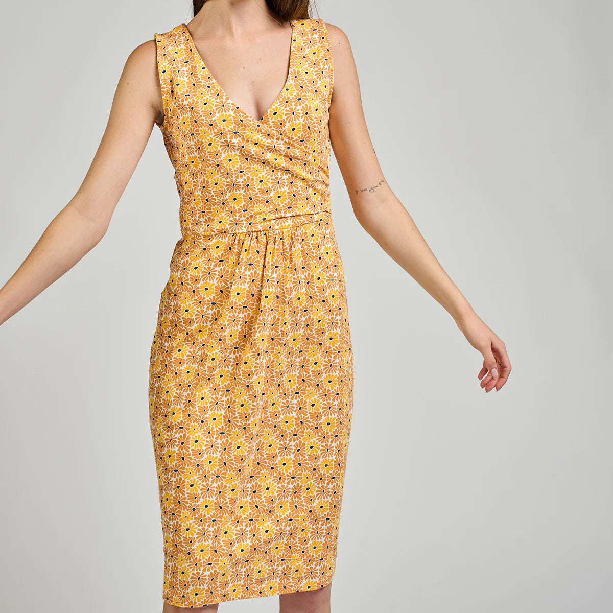 Danica Wrap Dress Matisse Yellow