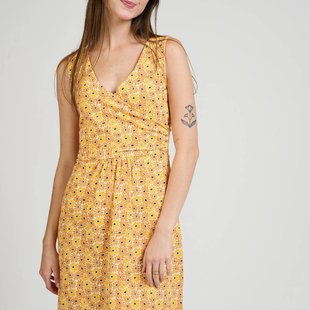 Danica Wrap Dress Matisse Yellow