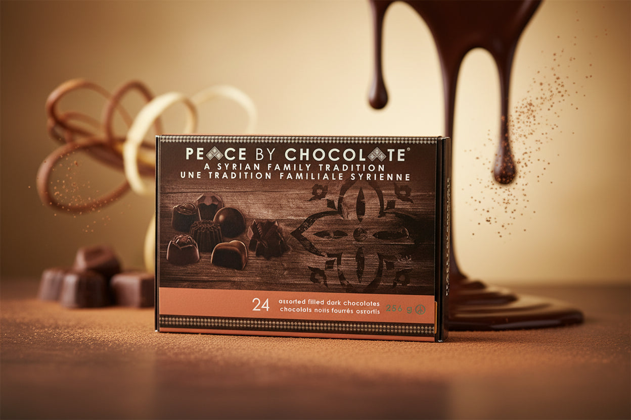 Peace by Chocolate Dark Chocolate 24 in box