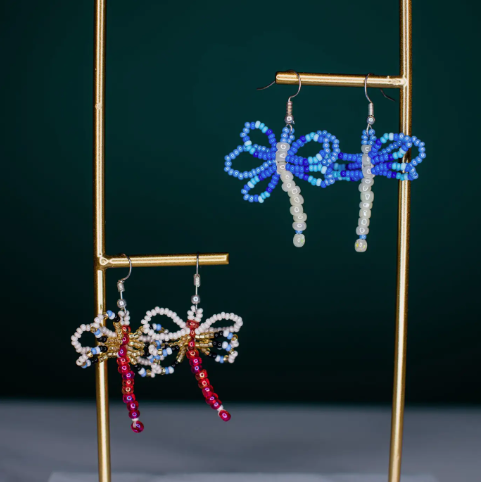 Dragonfly Beaded Earrings