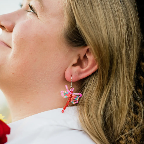 Dragonfly Beaded Earrings