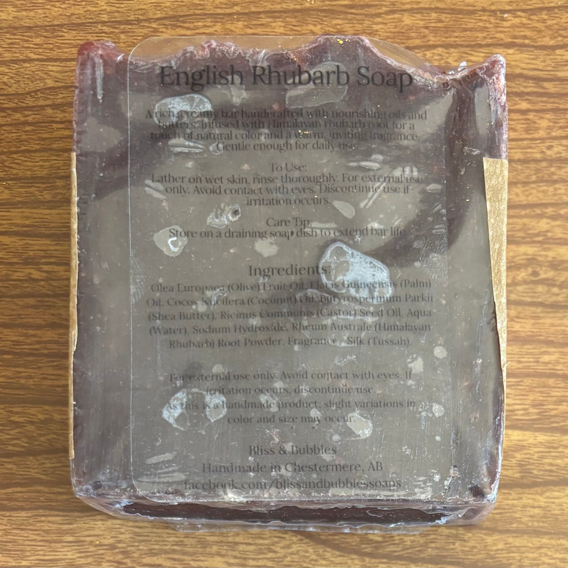 English Rhubarb Soap