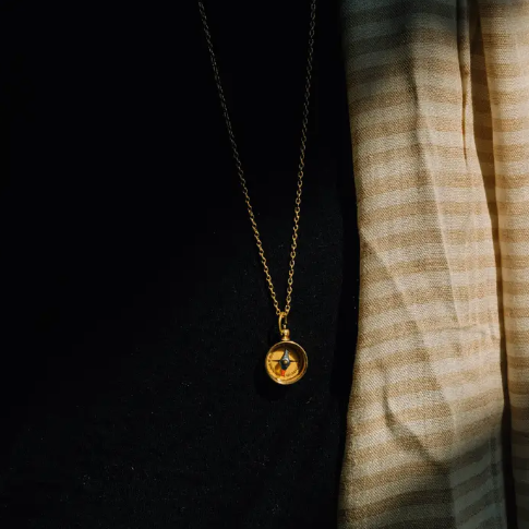 Find Your Way Compass Necklace