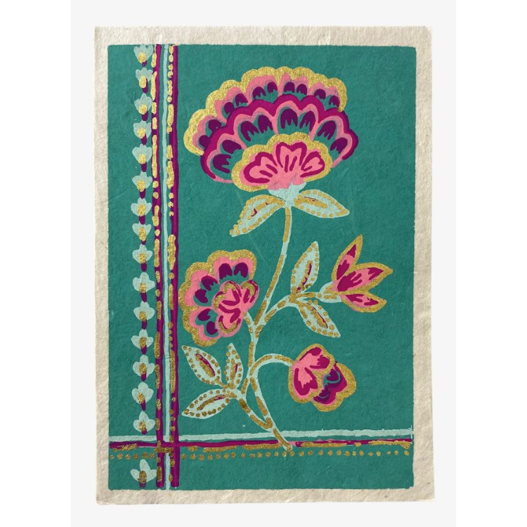 Multicolour Floral Greeting Card