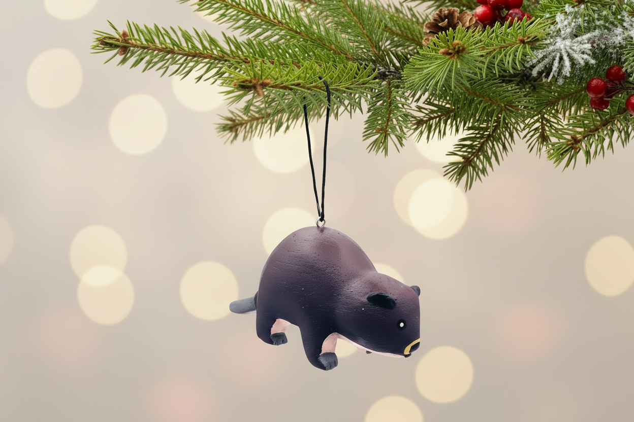 Beaver Balsa Ornament