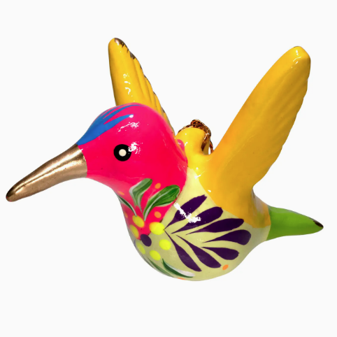 Hummingbird - Confetti Ceramic Ornament