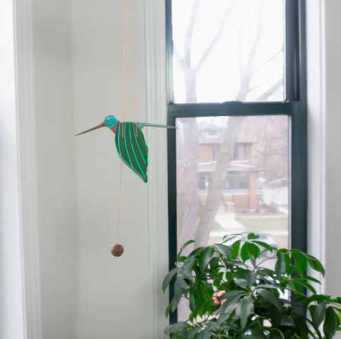 Hummingbird Flying Mobile - Green Ruby Throated