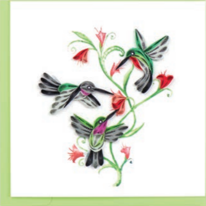 Hummingbird Trio Card