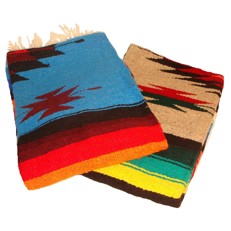 Large Rustic Diamond Throw Handwoven