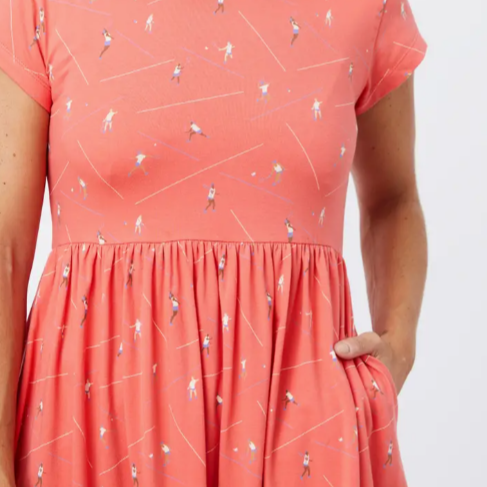 Logan Midi Dress Badminton Melon