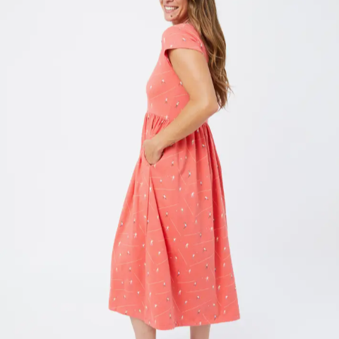 Logan Midi Dress Badminton Melon