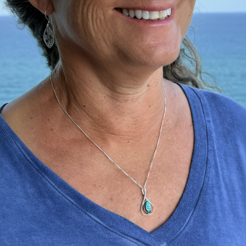 Love and Sunshine Abalone Necklace