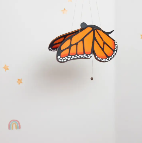 Monarch Butterfly Flying Mobile