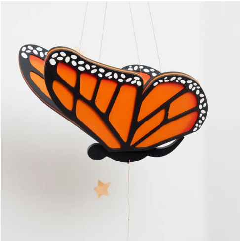 Monarch Butterfly Flying Mobile
