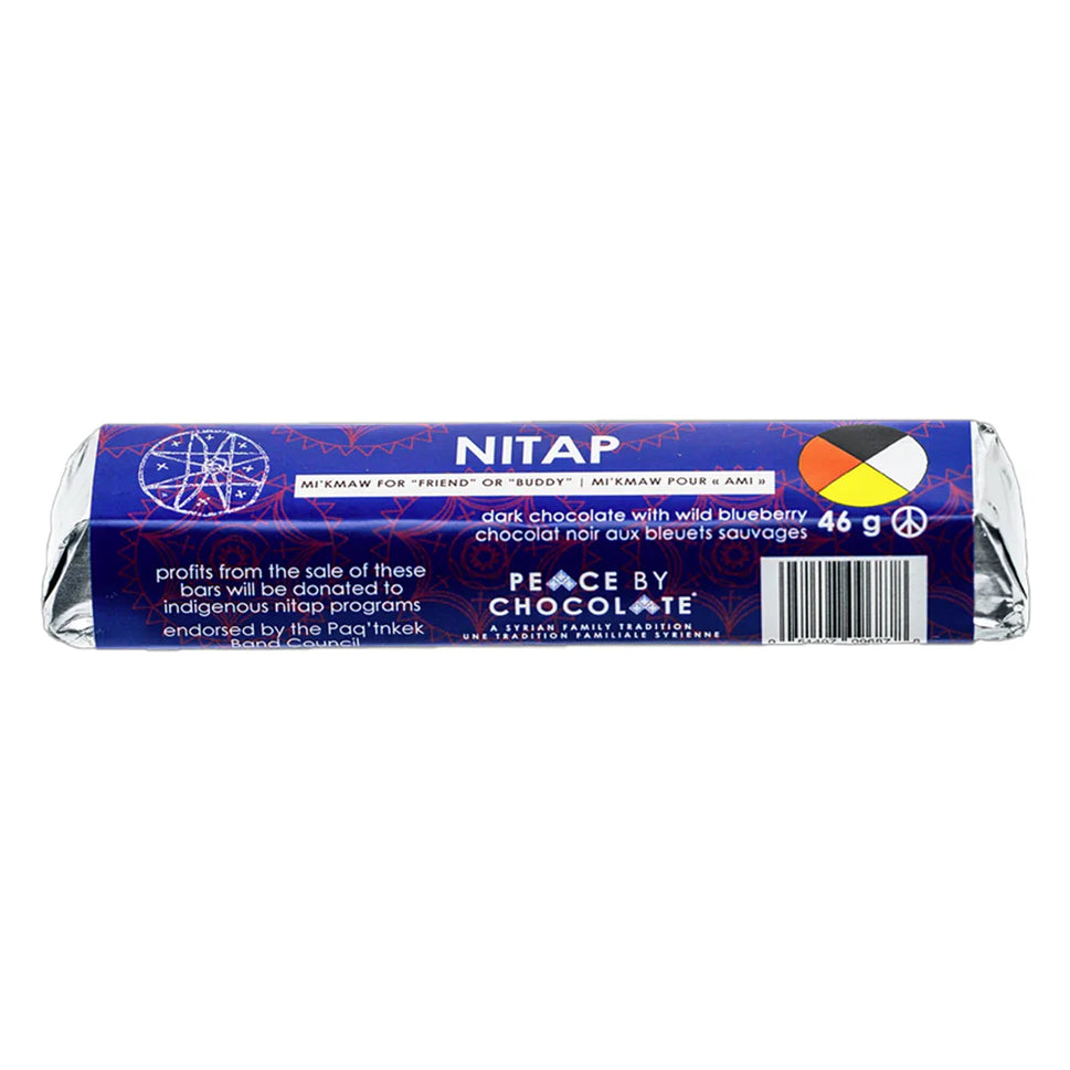 Peace by Chocolate Nitap Dark Blueberries Bar 46g