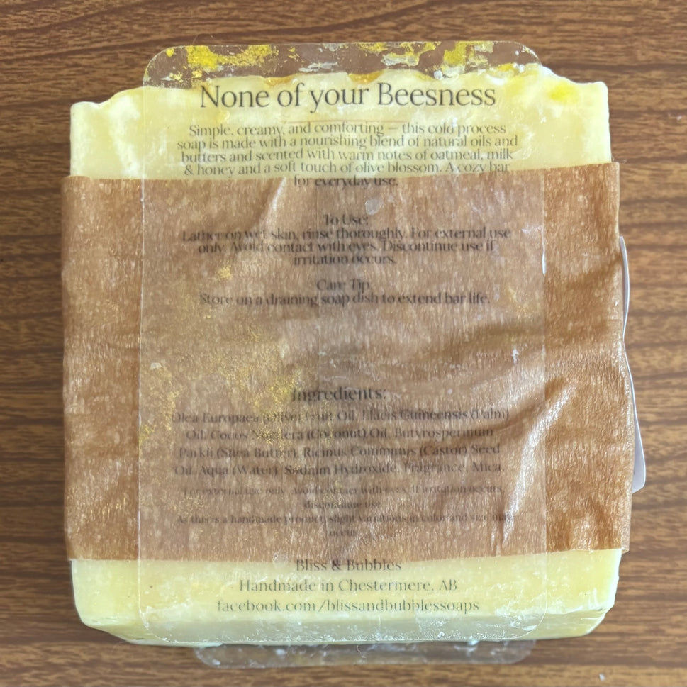 None Of Your Beeness Soap