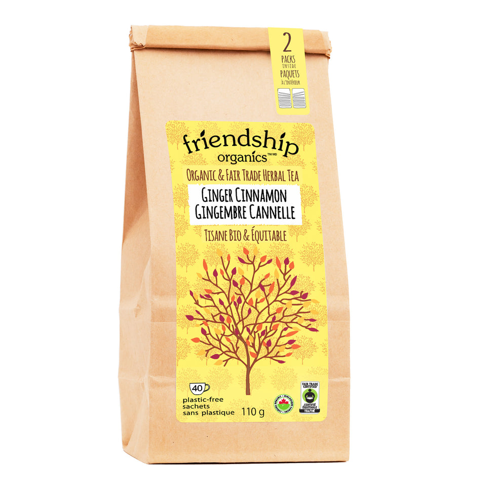 Organic Ginger and Cinnamon Friendship Tea Twinpack