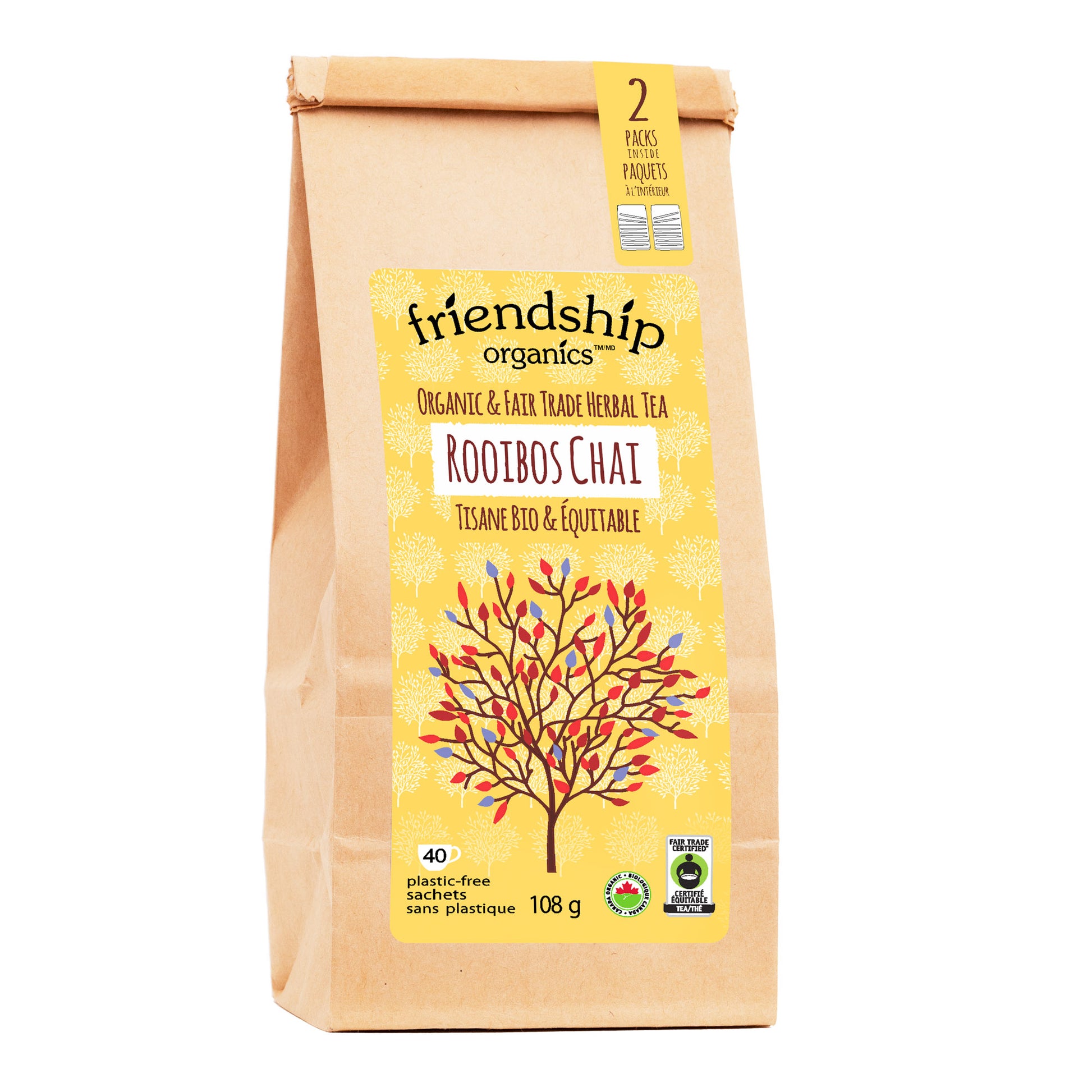 Organic Rooibos Chai Friendship Tea Twinpack