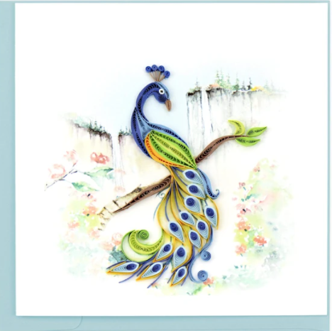 Peacock Card