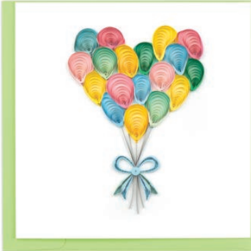Heart Balloon Bunch Card