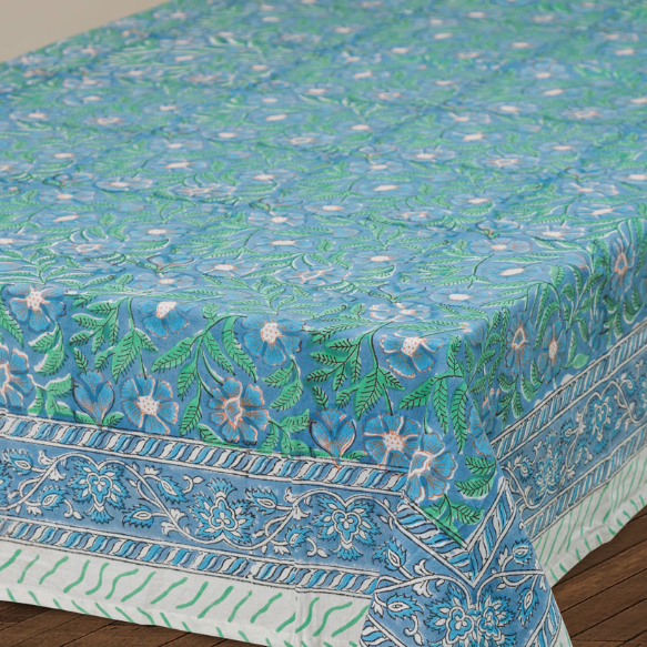 Sage & Blue Tablecloth