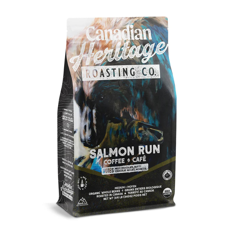 Organic Canadian Heritage Coffee Salmon 340g