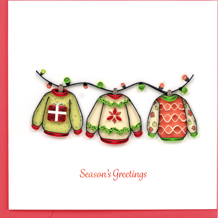 Christmas Sweaters Greeting Card