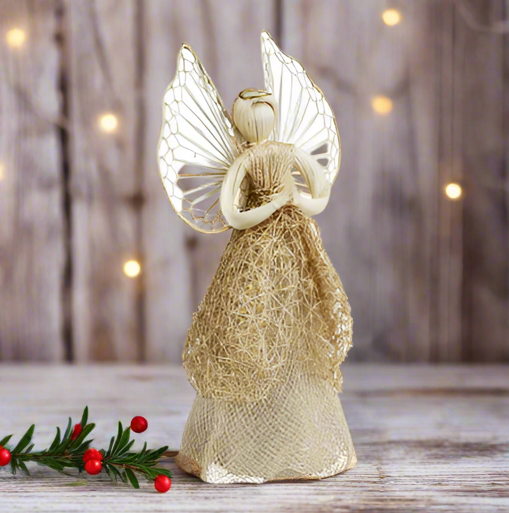 Sinamay Tree Topper Angel