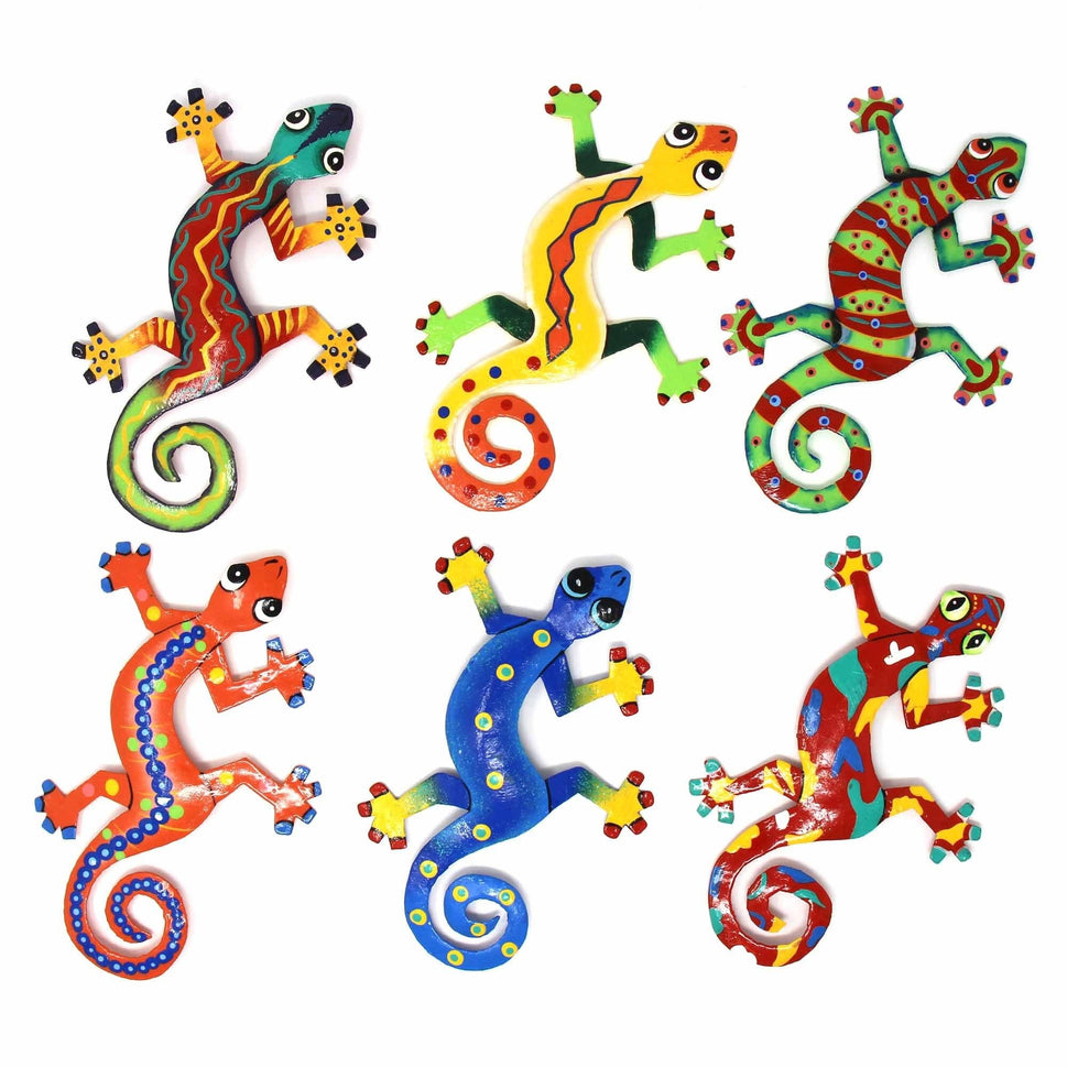 Small Gecko Metal Wall Hanging