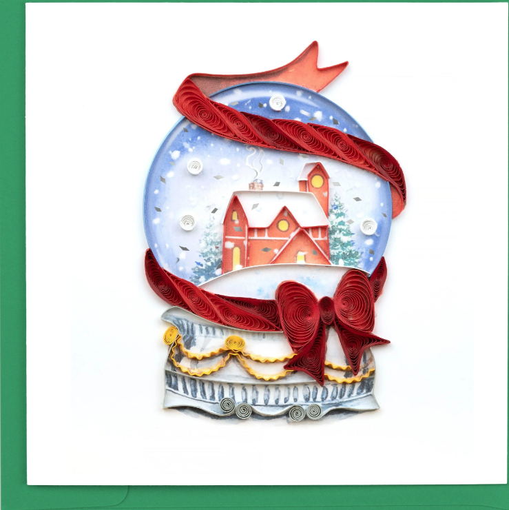 Snow Globe Christmas Card
