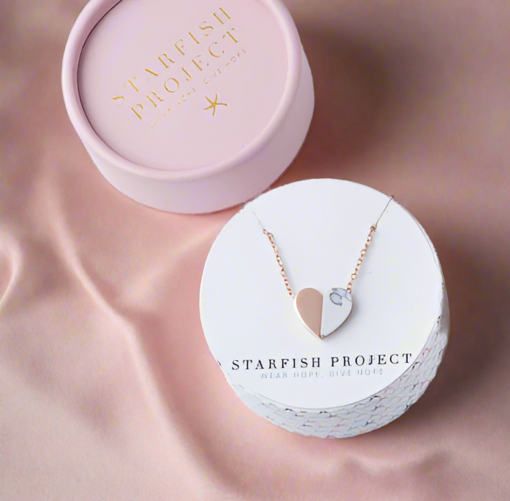 Starfish Project Alexis Rose Gold Heart Necklace