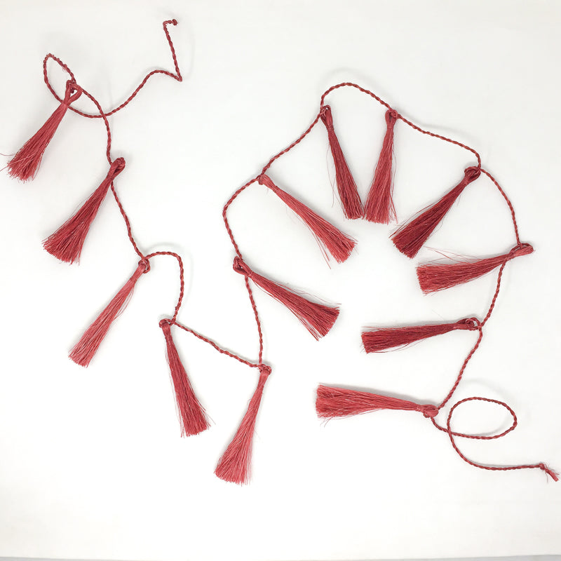 Tassel Garlands - Berry Red