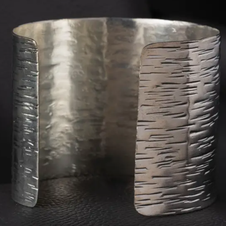 Textured Silver Cuff