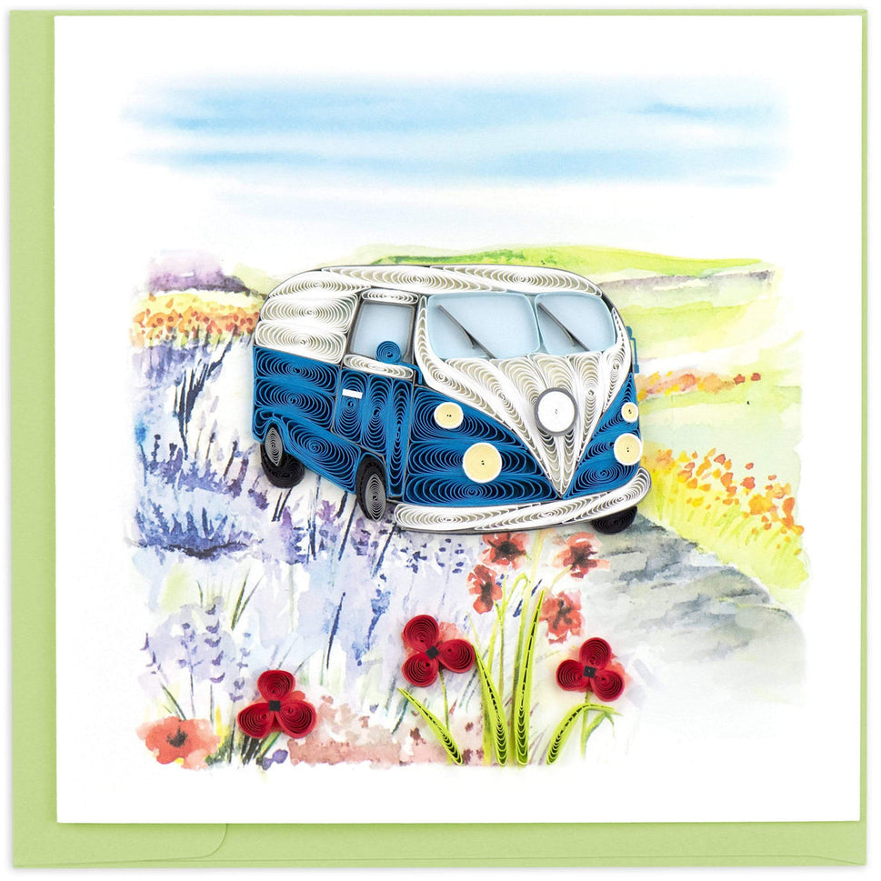 Kombi Roadtrip Quilled Greeting Card
