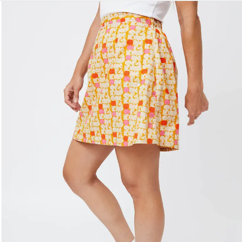 Val Mini Skirt Ooak Turmeric